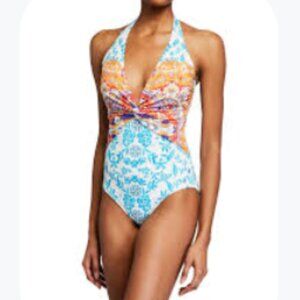 Johnny Was Ellyo Twist One Piece Swimsuit Beach